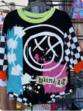 Kids Blink 182 long sleeve romper
